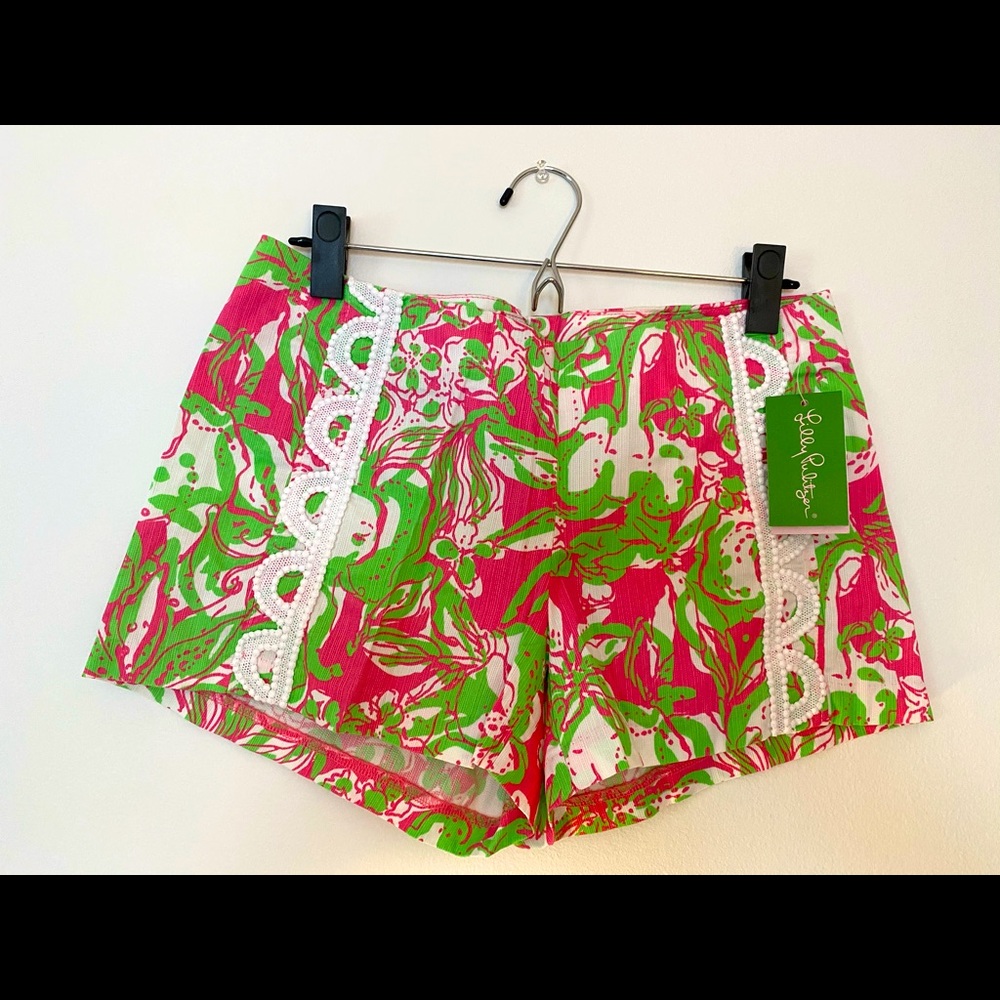 Lilly Pulitzer shorts with lace detail